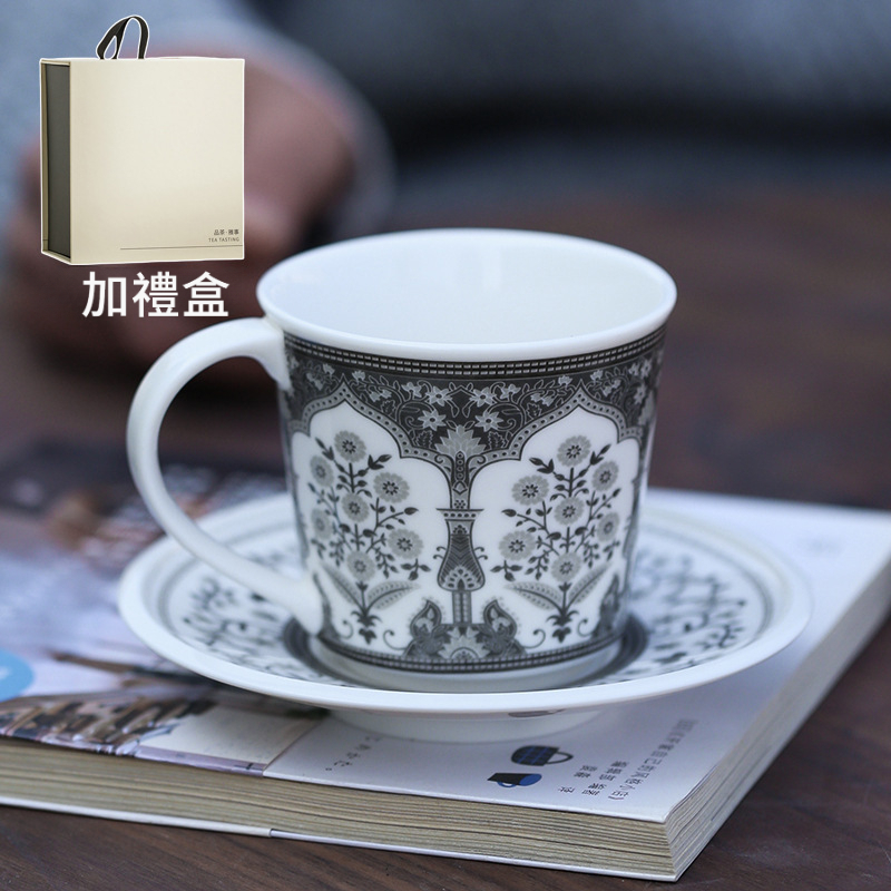 花園咖啡杯碟套組