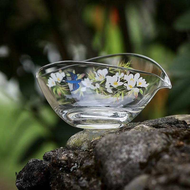 春歸一葉扁舟耐熱高硼硅耐熱公道杯