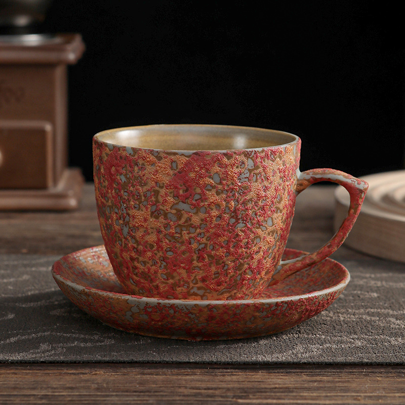 泡泡釉陶瓷馬克咖啡杯