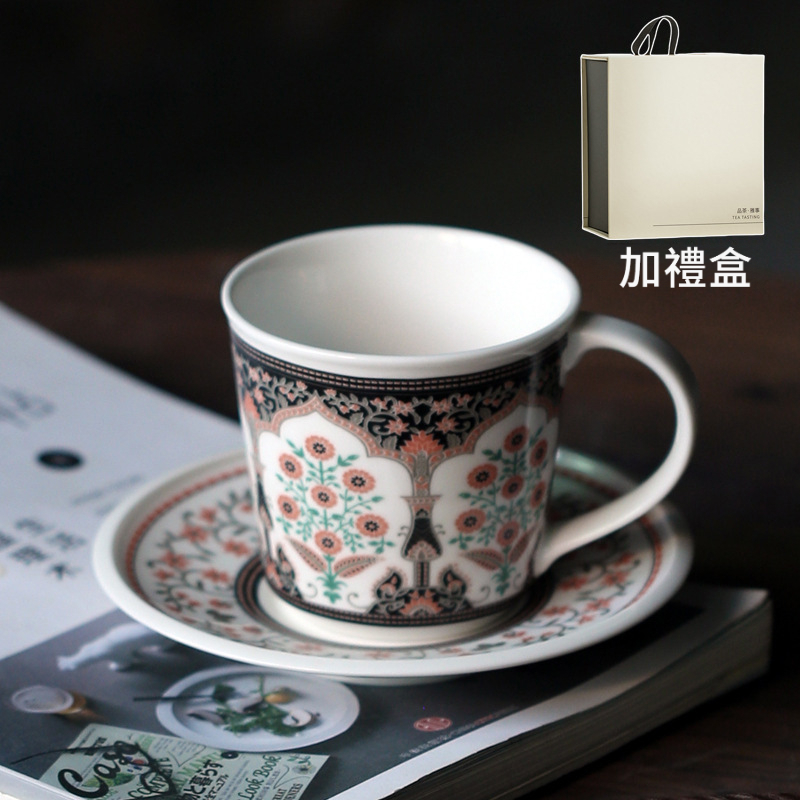 花園咖啡杯碟套組