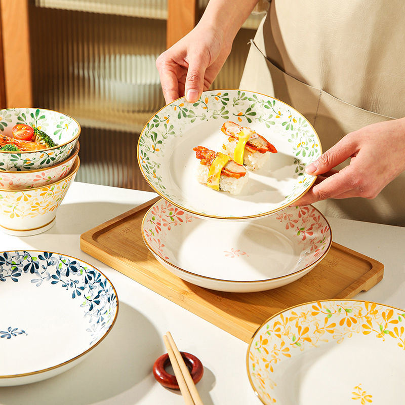 日式陶瓷網紅創意碗盤組合套裝