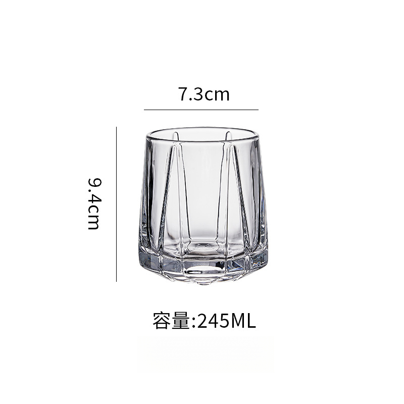 日式劍紋水晶玻璃杯