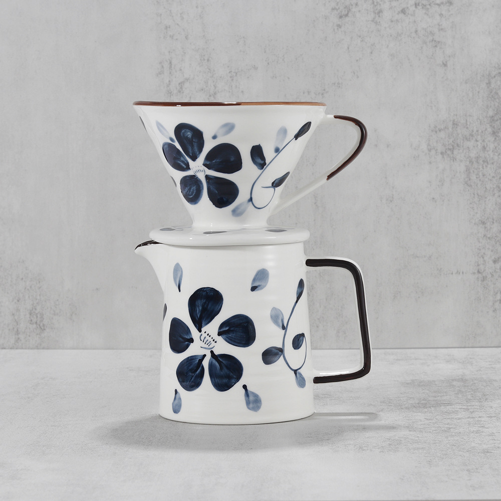 手繪日式陶瓷滴漏式咖啡過濾器