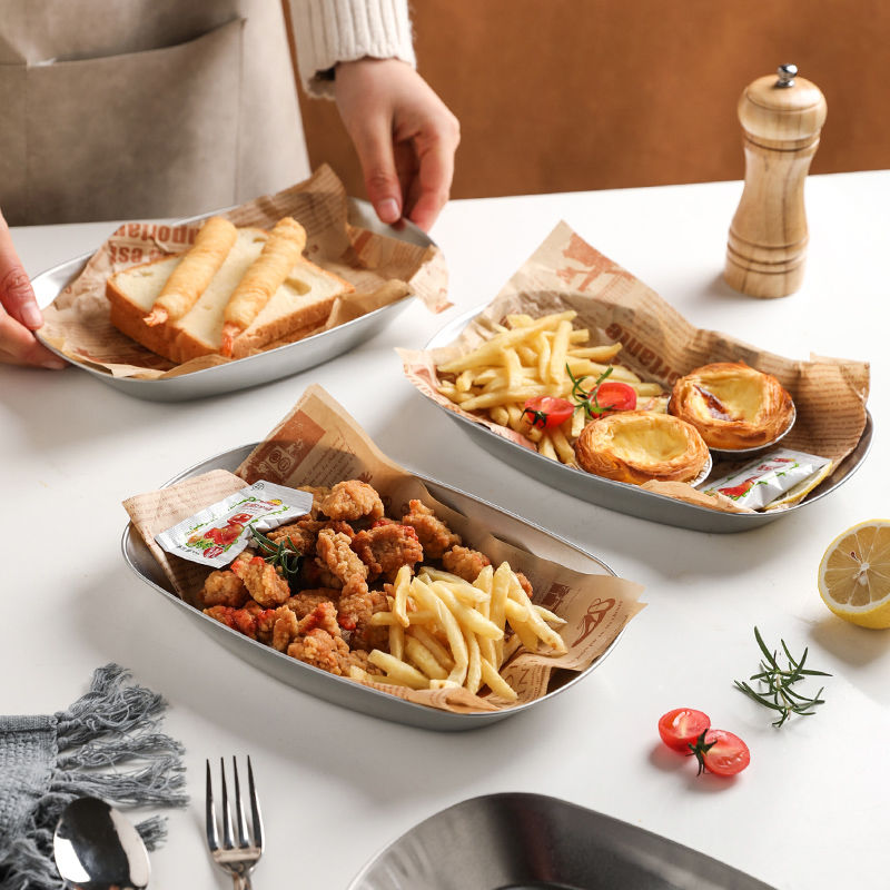 復古馬口鐵小吃盤野餐盤