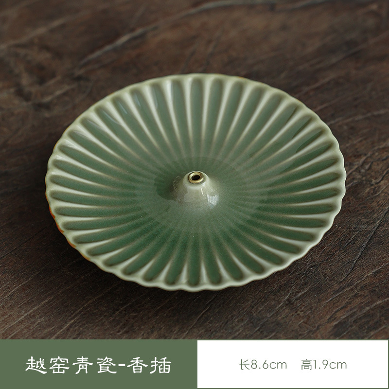 越窯青瓷線香香插香座