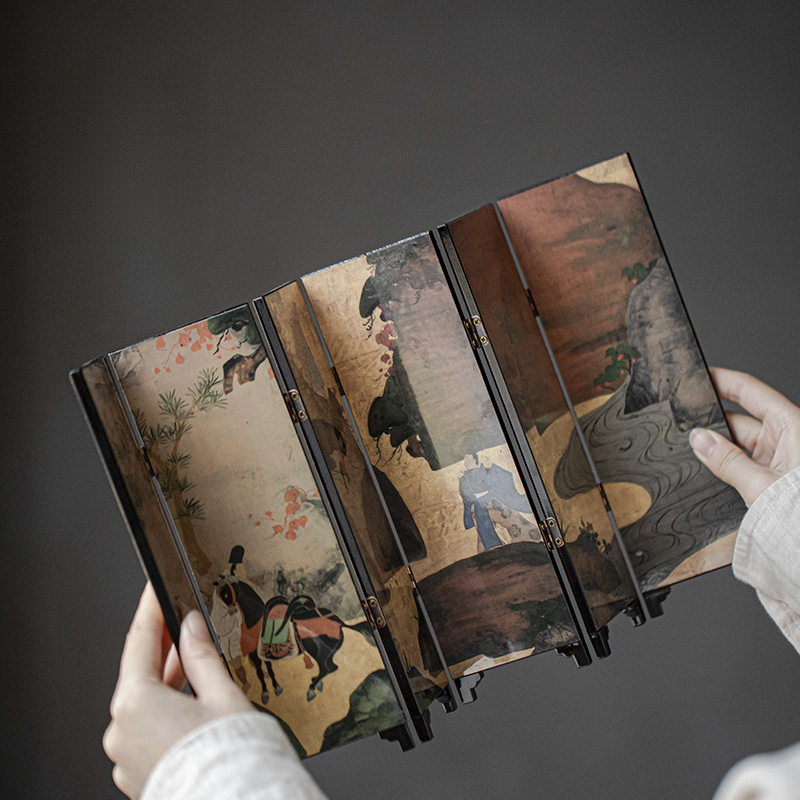 茶桌小屏風擺件