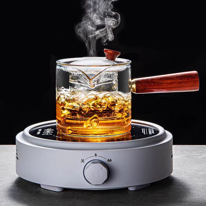 加厚側把玻璃煮茶壺