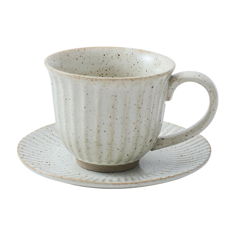 復古手工陶瓷日式咖啡杯碟套裝