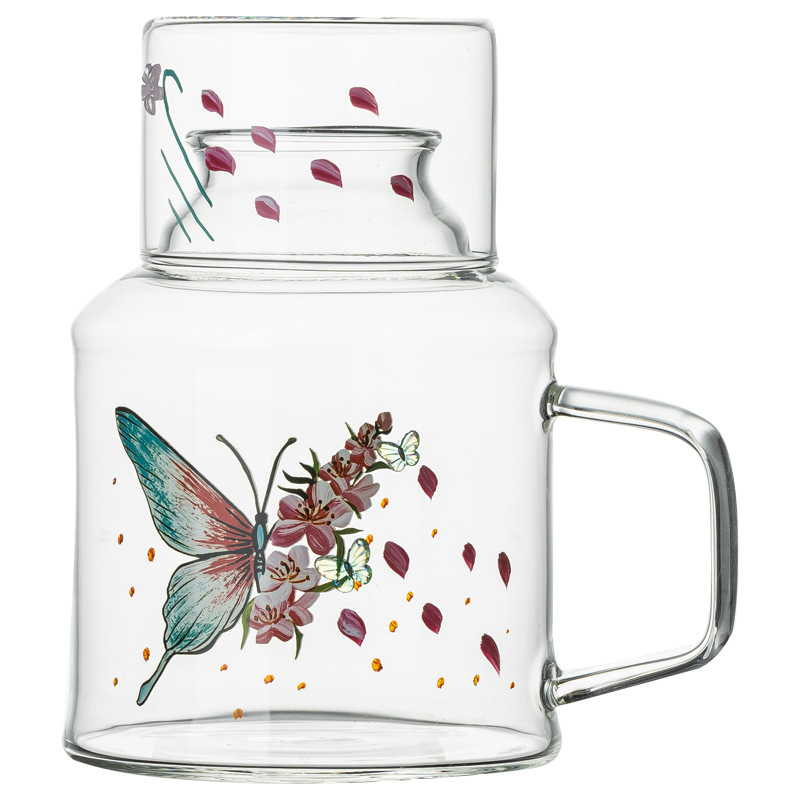 花蝴蝶冷水玻璃壺