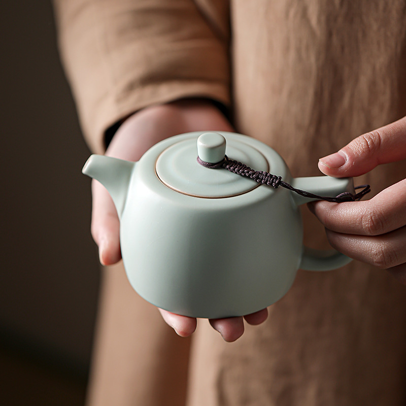 汝窯蓋碗陶瓷套裝