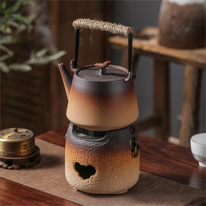 罐罐茶煮茶器炭火圍爐煮茶壺家用室內陶瓷茶具戶外烤茶碳爐子