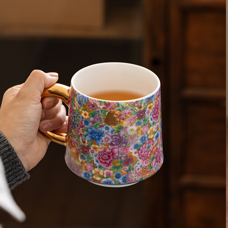 琺瑯彩陶瓷馬克杯