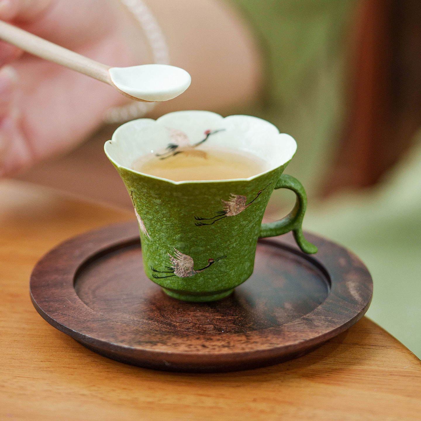 小青柑鶴舞長空咖啡杯碟套裝