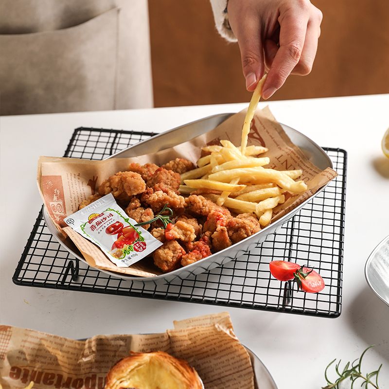 復古馬口鐵小吃盤野餐盤