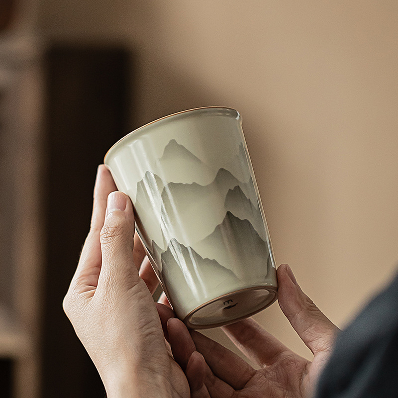 汝窯陶瓷可樂杯