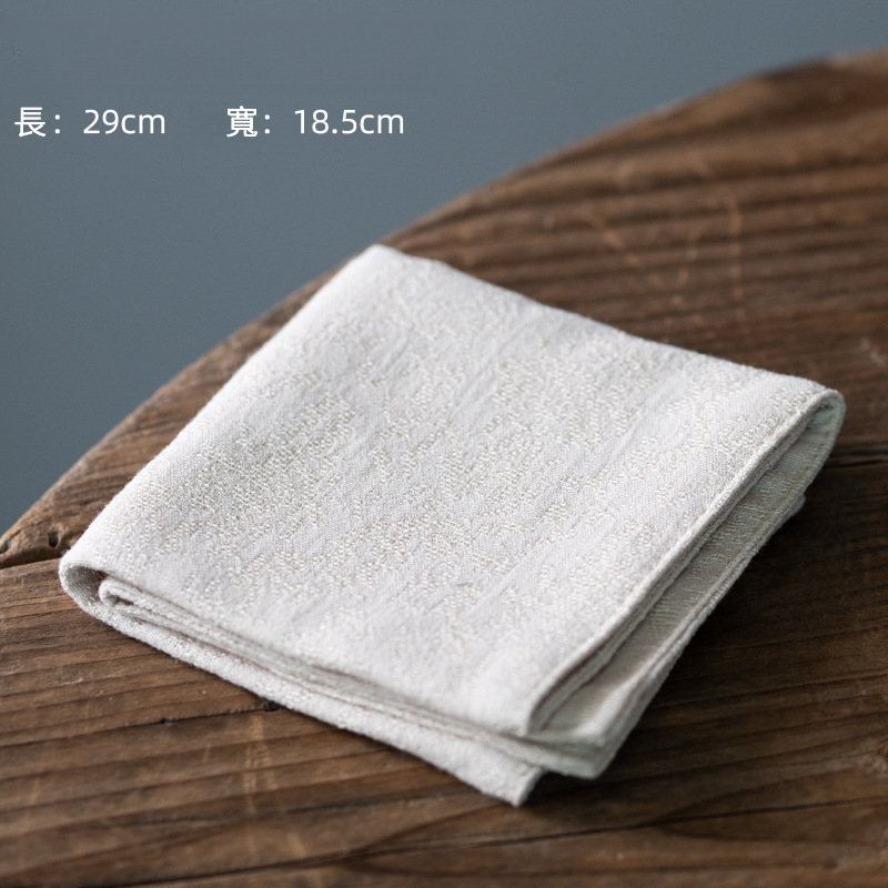 高檔棉麻提花茶巾茶桌抹布
