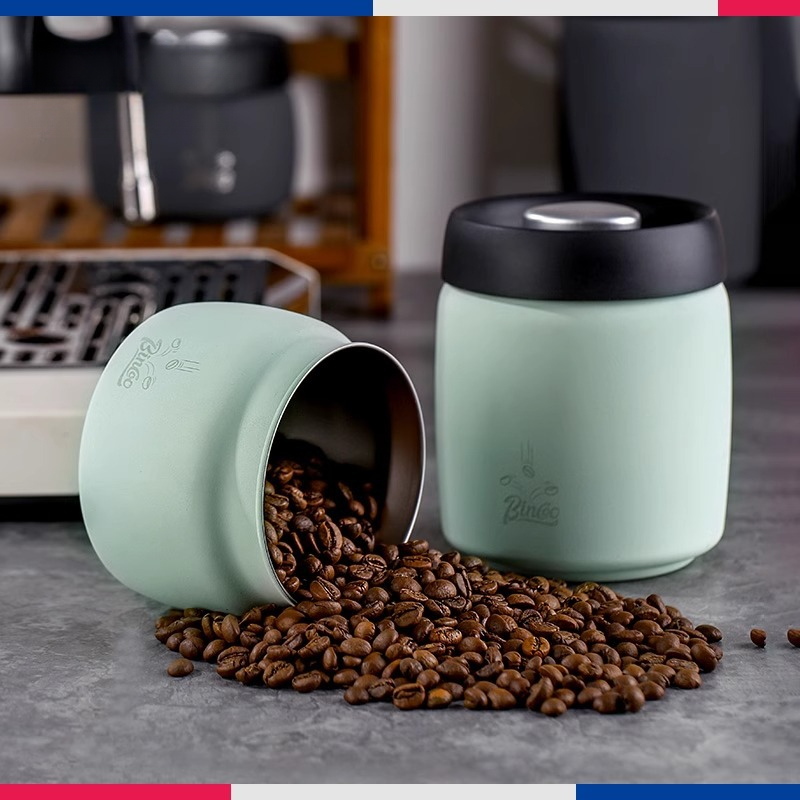 薄荷綠咖啡豆罐