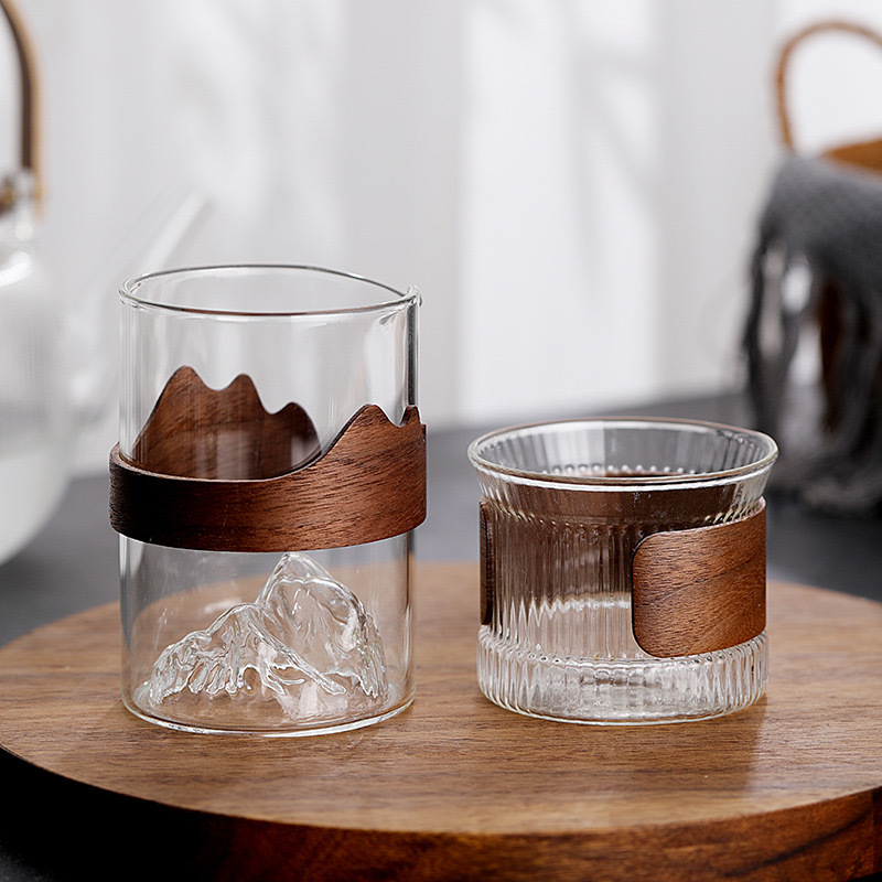 透明玻璃隔熱觀山公道杯