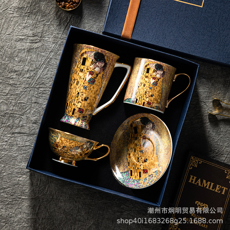 佛羅吉吻咖啡杯碟套裝