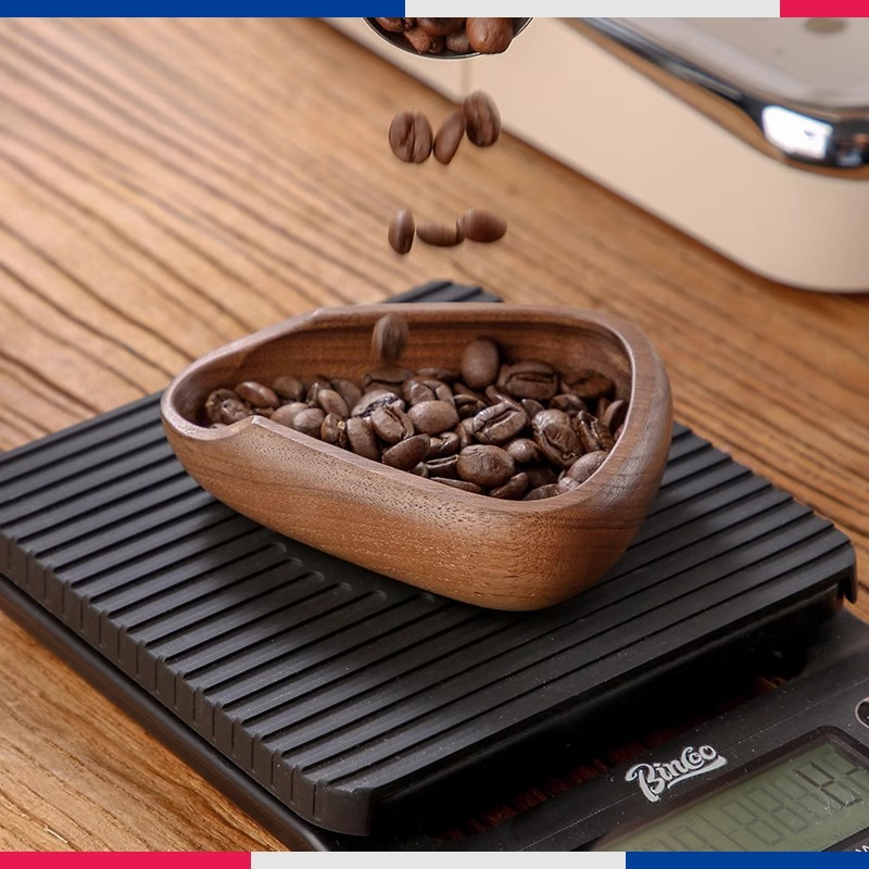 胡桃木咖啡稱豆碟