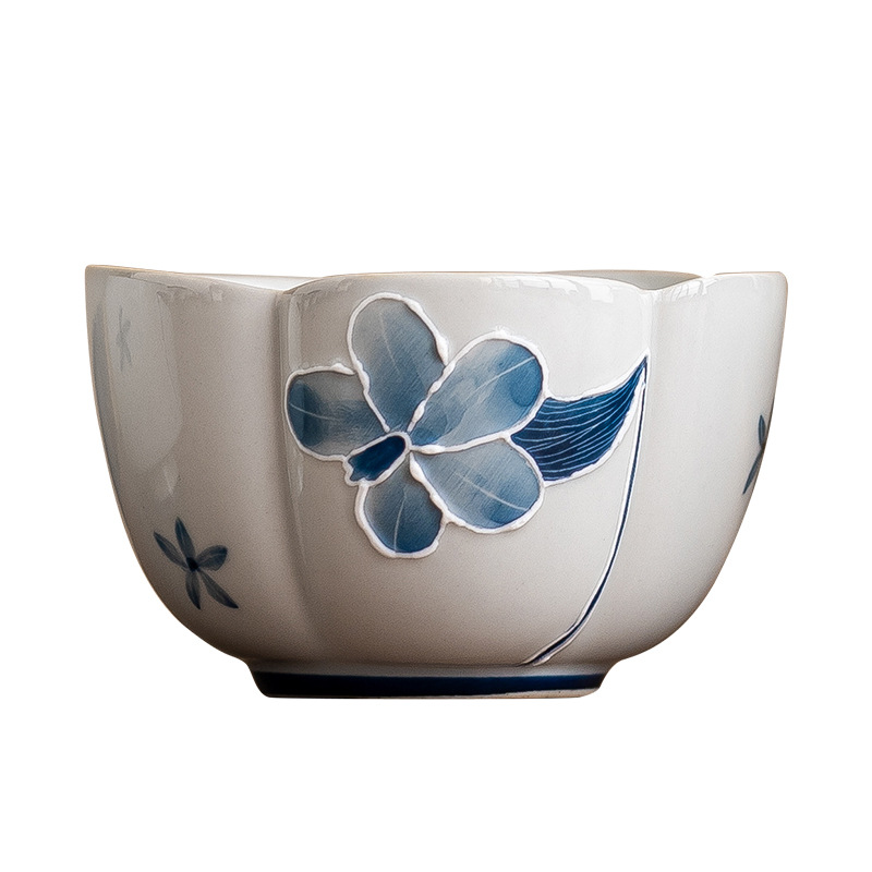 手繪百合花主人杯