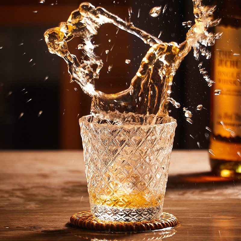 高顏值愛心玻璃威士忌酒杯