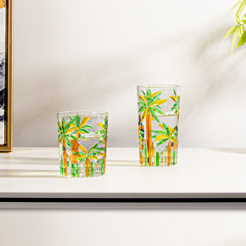 高顏值浮雕果汁杯洋酒杯