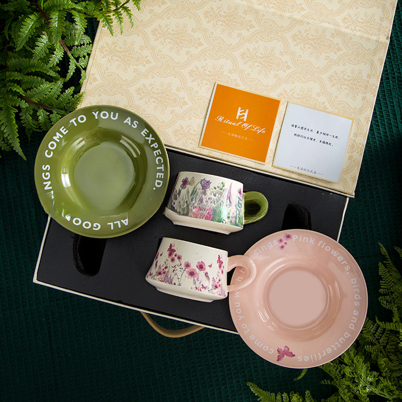 秘密花園咖啡杯陶瓷禮盒