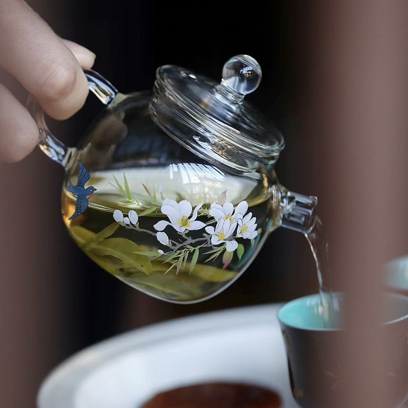 春歸過濾一體玻璃泡茶壺