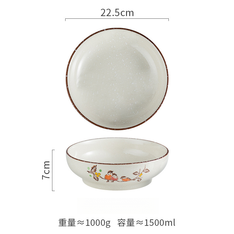 日式和風螺紋碗