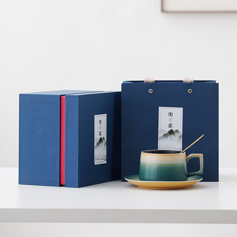 高檔禮盒咖啡杯陶瓷情侶對杯