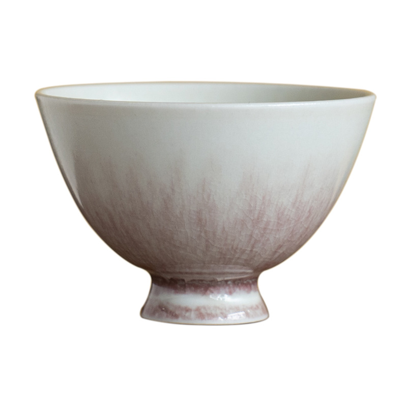 窯變冰裂櫻紅主人杯