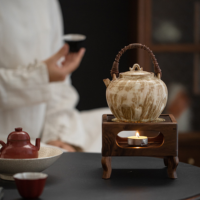 黑胡桃木溫茶爐