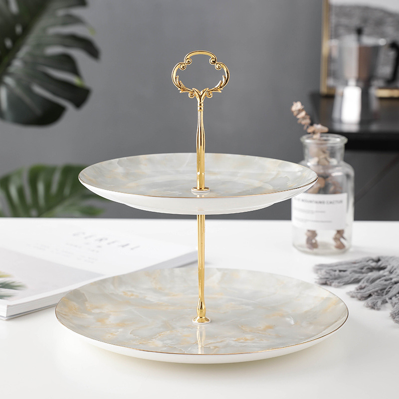 大理石紋骨瓷歐式咖啡杯碟套裝