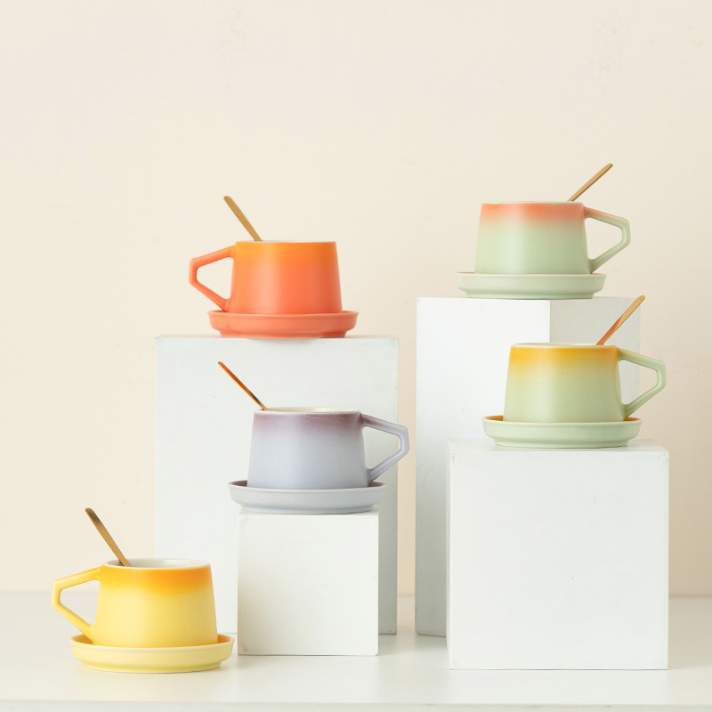 精緻陶瓷馬克杯杯碟套裝