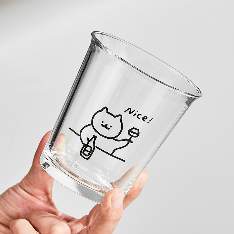 ins風可愛小狗玻璃杯