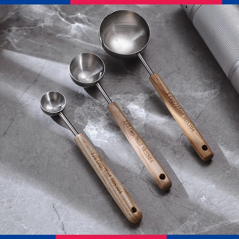 水曲柳木咖啡不鏽鋼咖啡量粉粉勺
