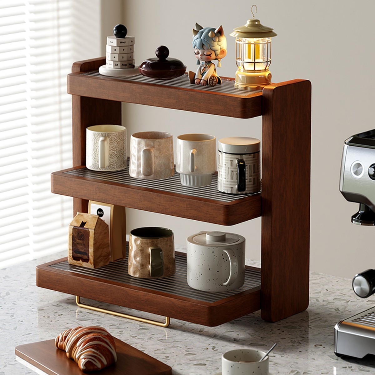 實木咖啡杯收納架置物架