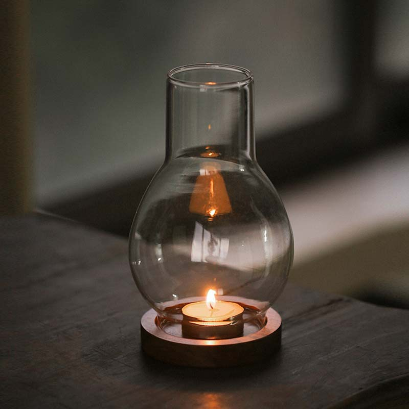 禪意復古風香薰蠟光燈茶室擺件