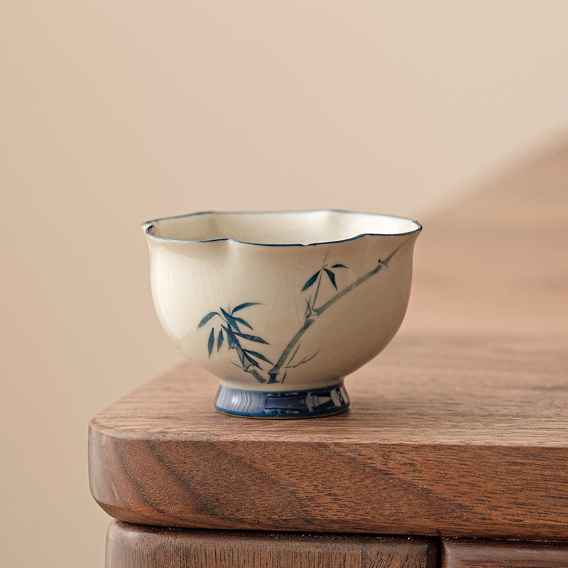 草木灰花蕾杯品茗杯