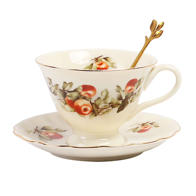 復古田園宮廷風陶瓷咖啡杯碟