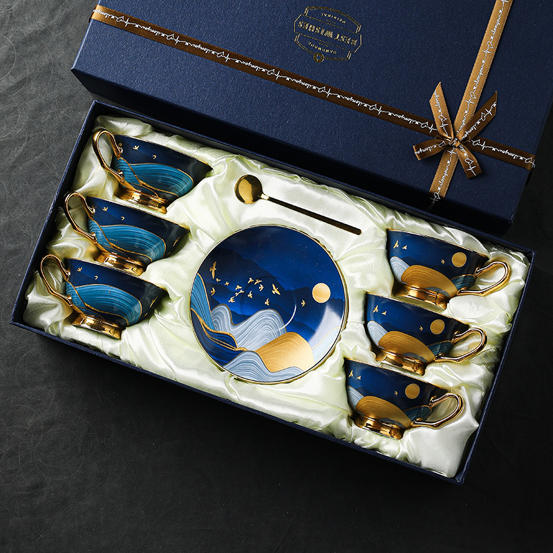 復古歐式骨瓷咖啡杯碟套裝