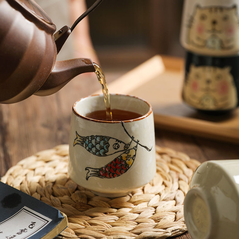 日式風圍爐煮茶陶瓷小茶杯