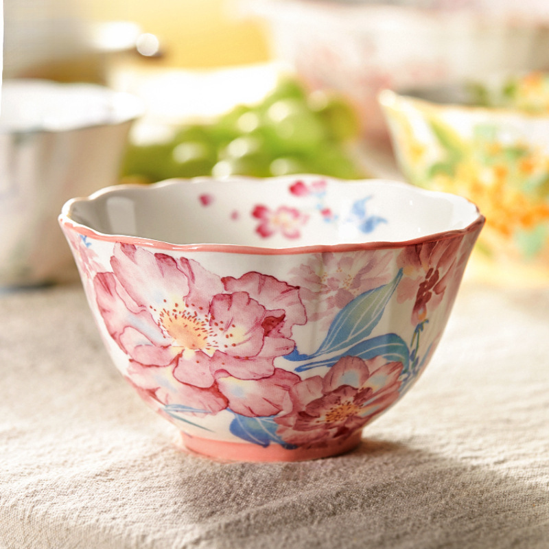 花朵米飯碗