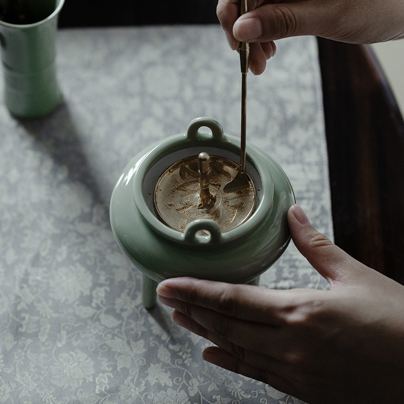 純手工仿宋三足香爐