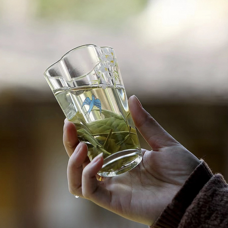 春歸雲朵手工玻璃品茗杯