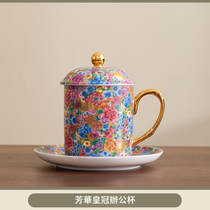 琺瑯彩陶瓷馬克杯