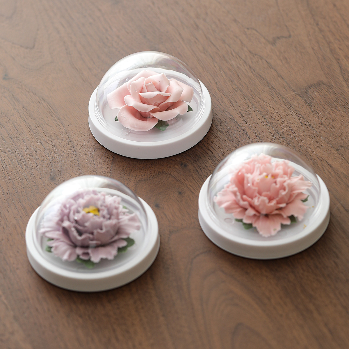 小號手工捏花牡丹花陶瓷香薰擴散器