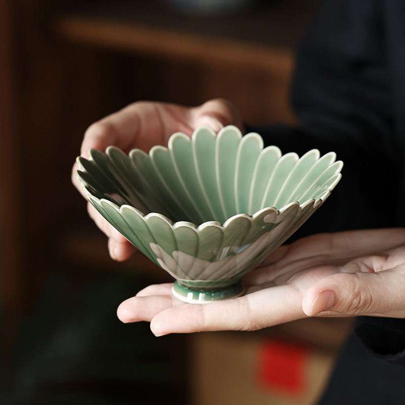 越窯青瓷茶點果盤