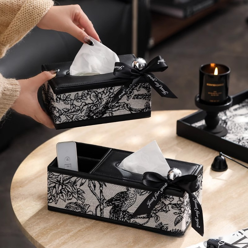 叢林皮革高檔輕奢紙巾盒